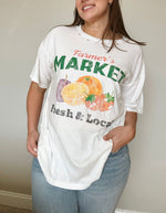 Load image into Gallery viewer, Farmer&#39;s Market Oversized Graphic Tee

