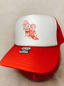 Cowgirl Christmas Trucker Hat