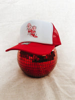 Load image into Gallery viewer, Cowgirl Christmas Trucker Hat
