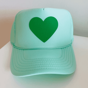 Green Heart Trucker Hat