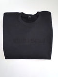 Little Ray of Pitch Black embroidered in black thread on a Black crewneck